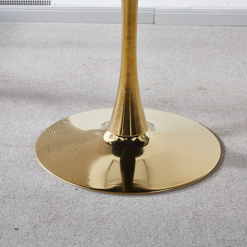 Tulip Table Mid-Century Dining Table With Round Table Top, Pedestal Dining Table, End Table Leisure Coffee Table by Unique Piece Furniture