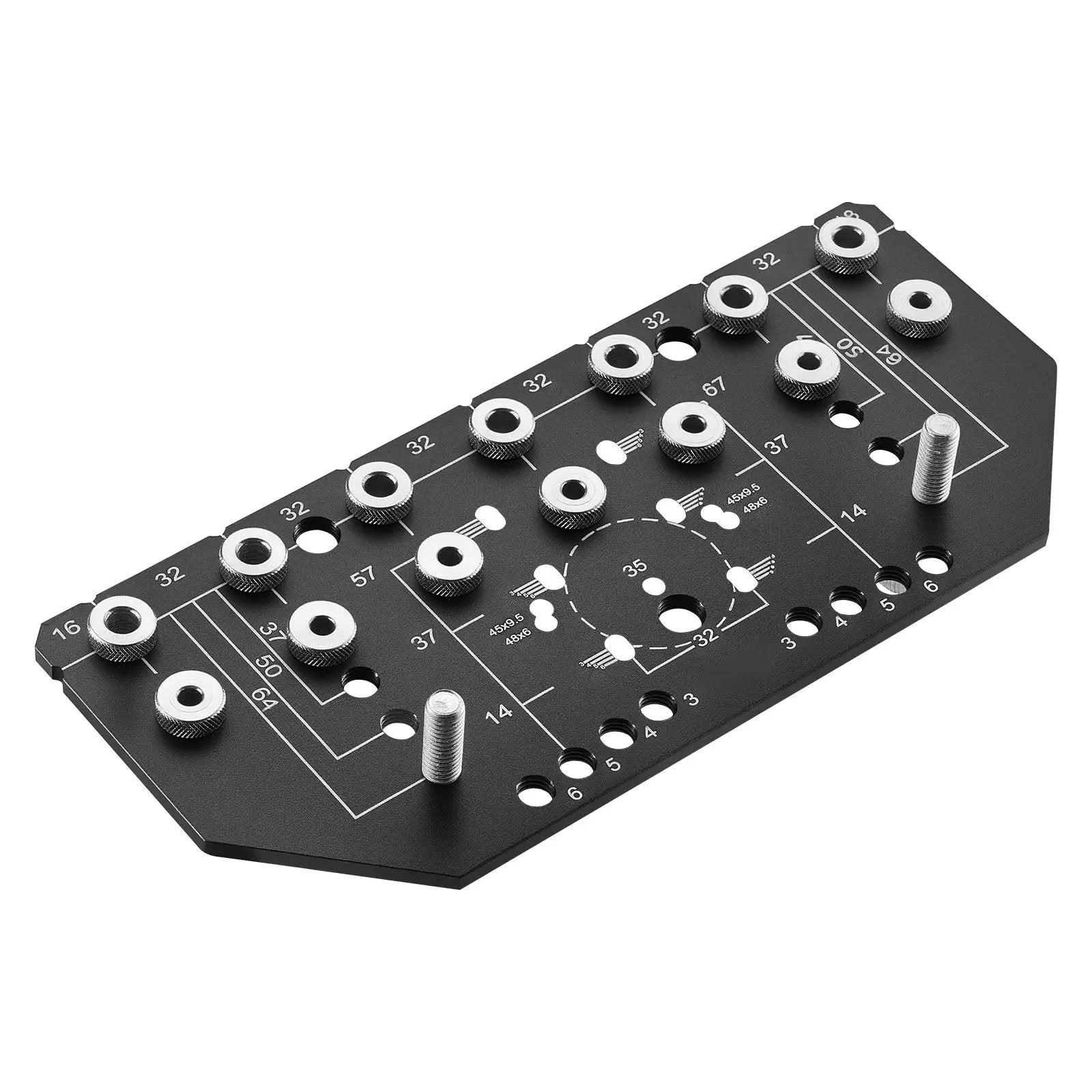 Shelf Pin Jig and Hinge Jig Two-in-One Aluminum Alloy Cabinet Hole Drilling Tool by HouseOfZazla