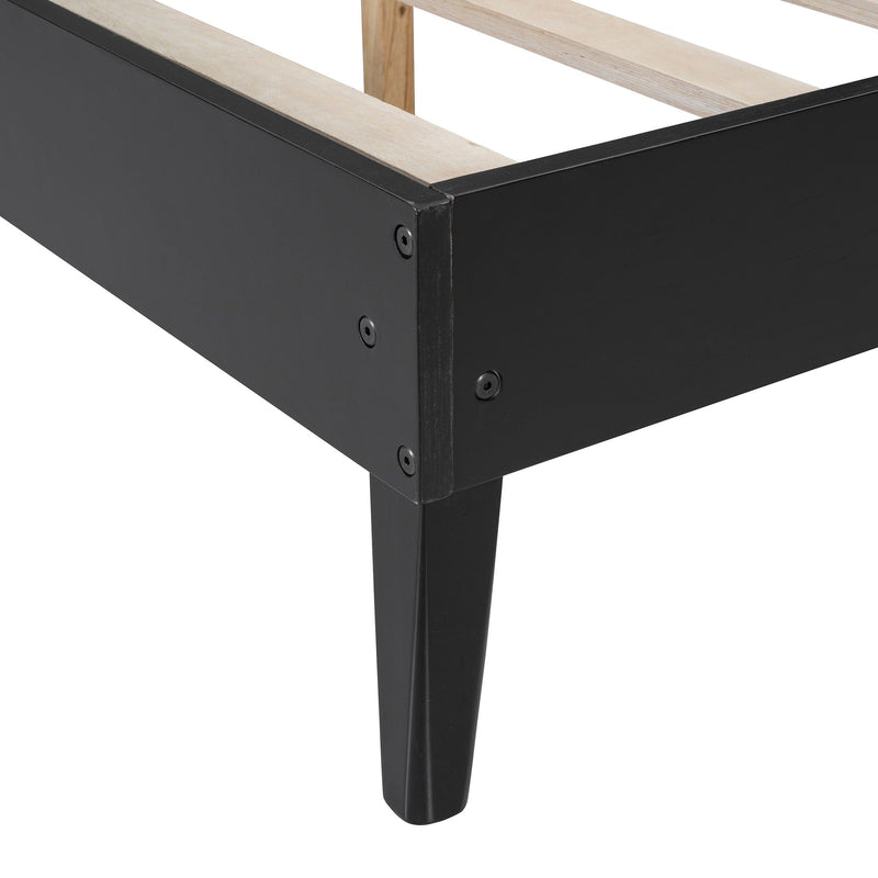 Bed Frame With 2 Nightstands Elegant Design With Lamps by HouseOfZazla