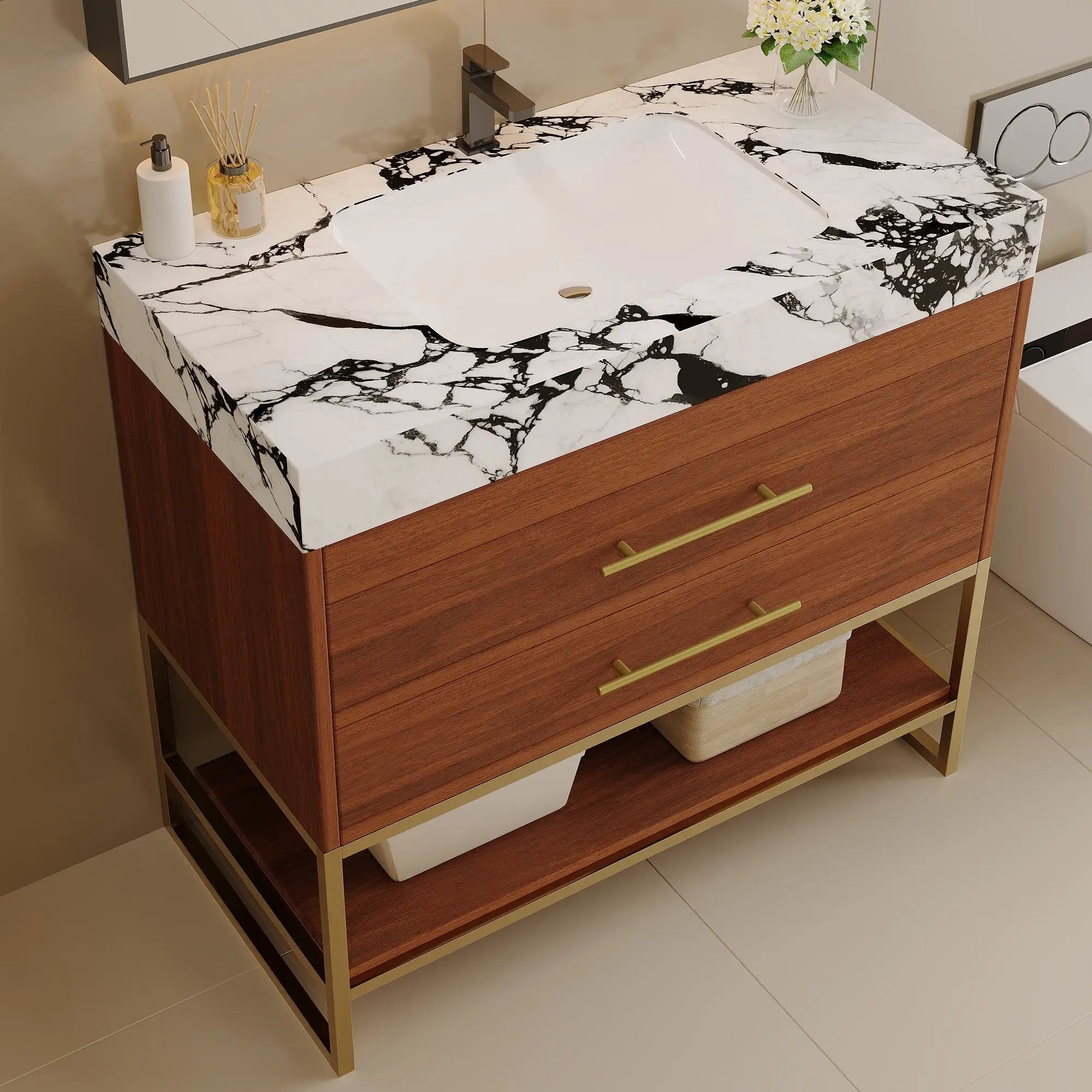 29.9" Modern Free-standing Bathroom Vanity by HouseOfZazla