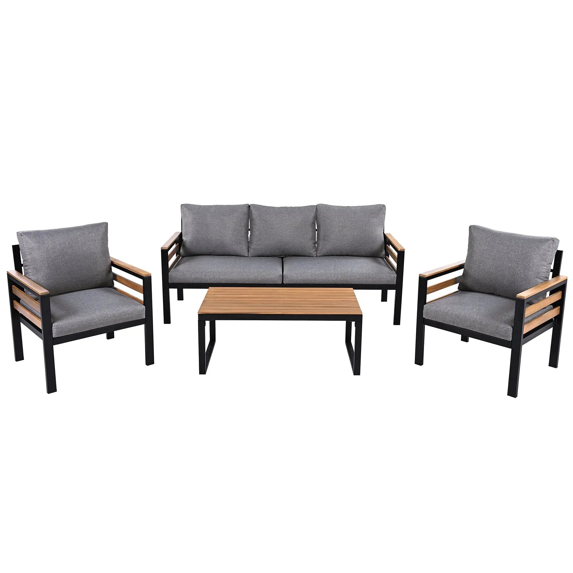 GO 4-Piece Outdoor Furniture Sofa Set for 5 People by HouseOfZazla