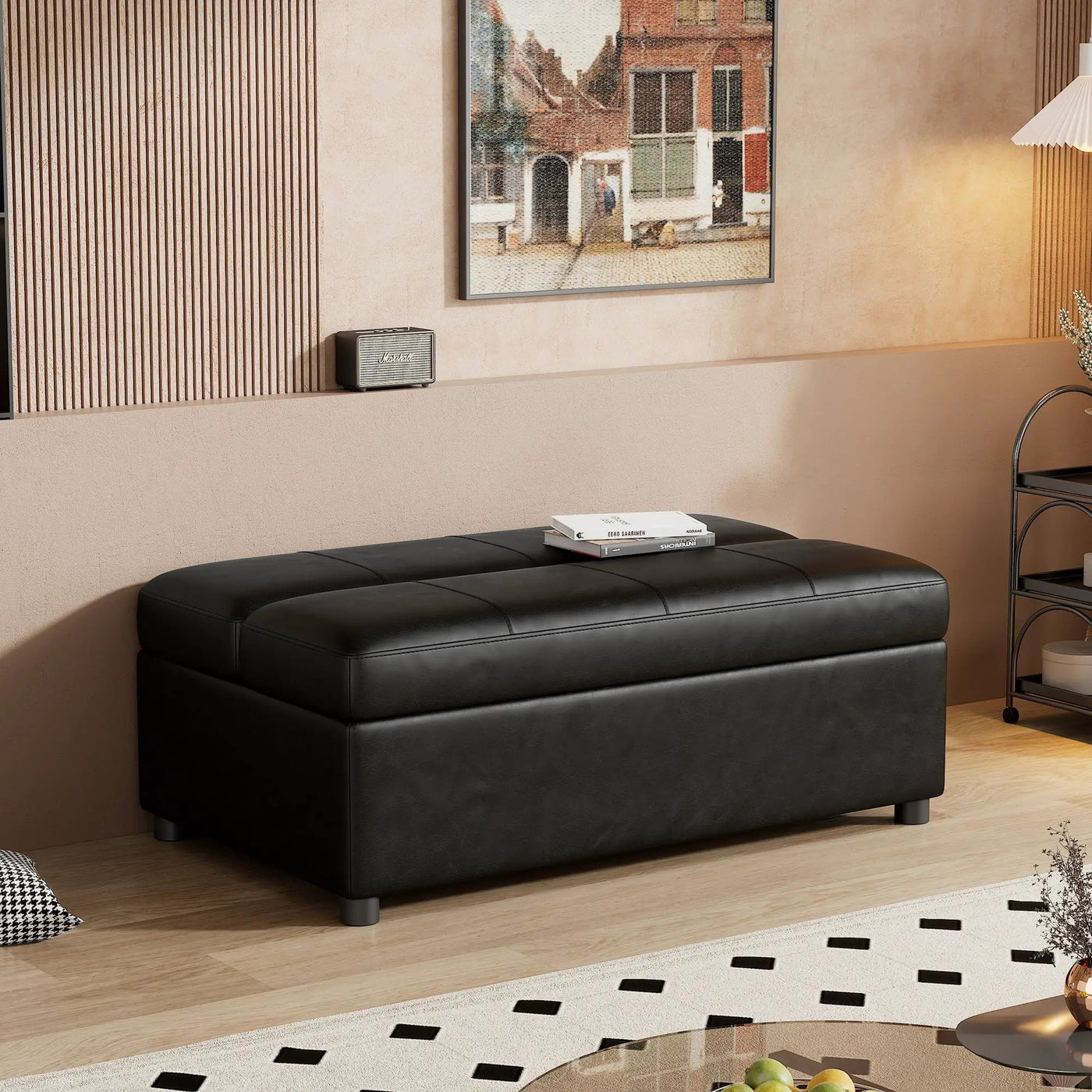 Twin Size Folding Ottoman Sleeper Bed With Mattress Convertible Guest Bed by HouseOfZazla