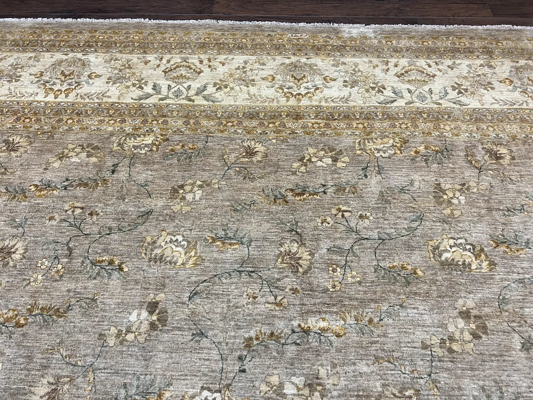 Pak Persian Rug 12x15, Wool Hand Knotted Oriental Floral Carpet, Signed by Master Weaver, 12x15 Large Palace Size Rug by Jewel Rugs