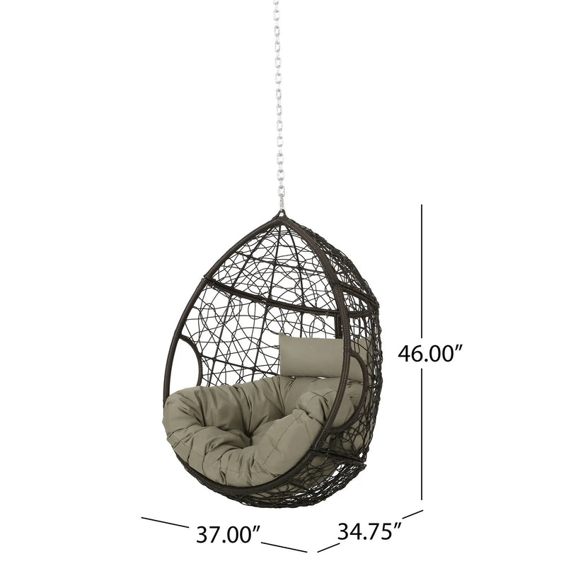 Teardrop Hanging Chair With 8Ft Chain by HouseOfZazla