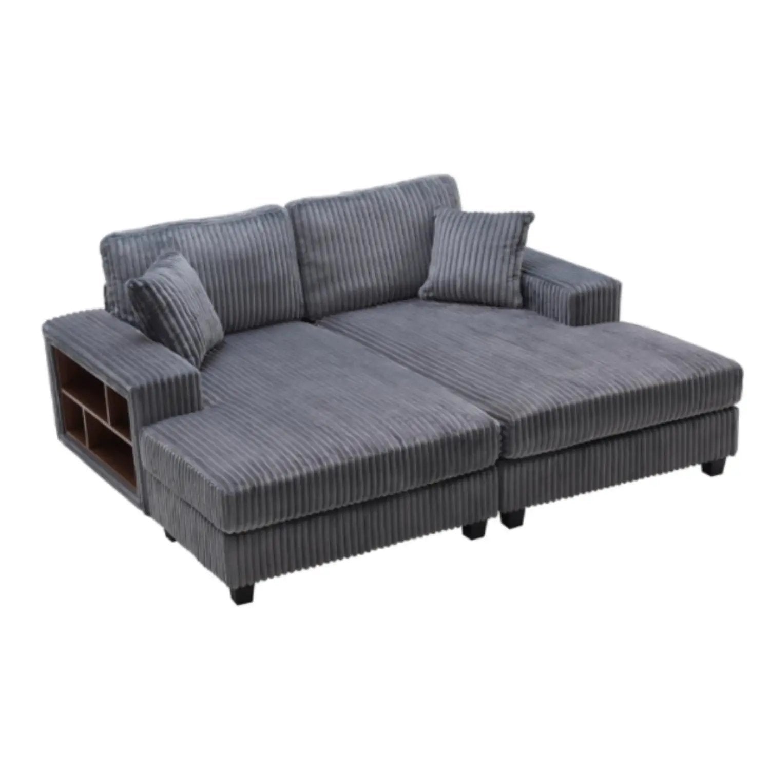 Convertible Sectional Sofa, Sleeper Oversized Living Room Lounge by HouseOfZazla