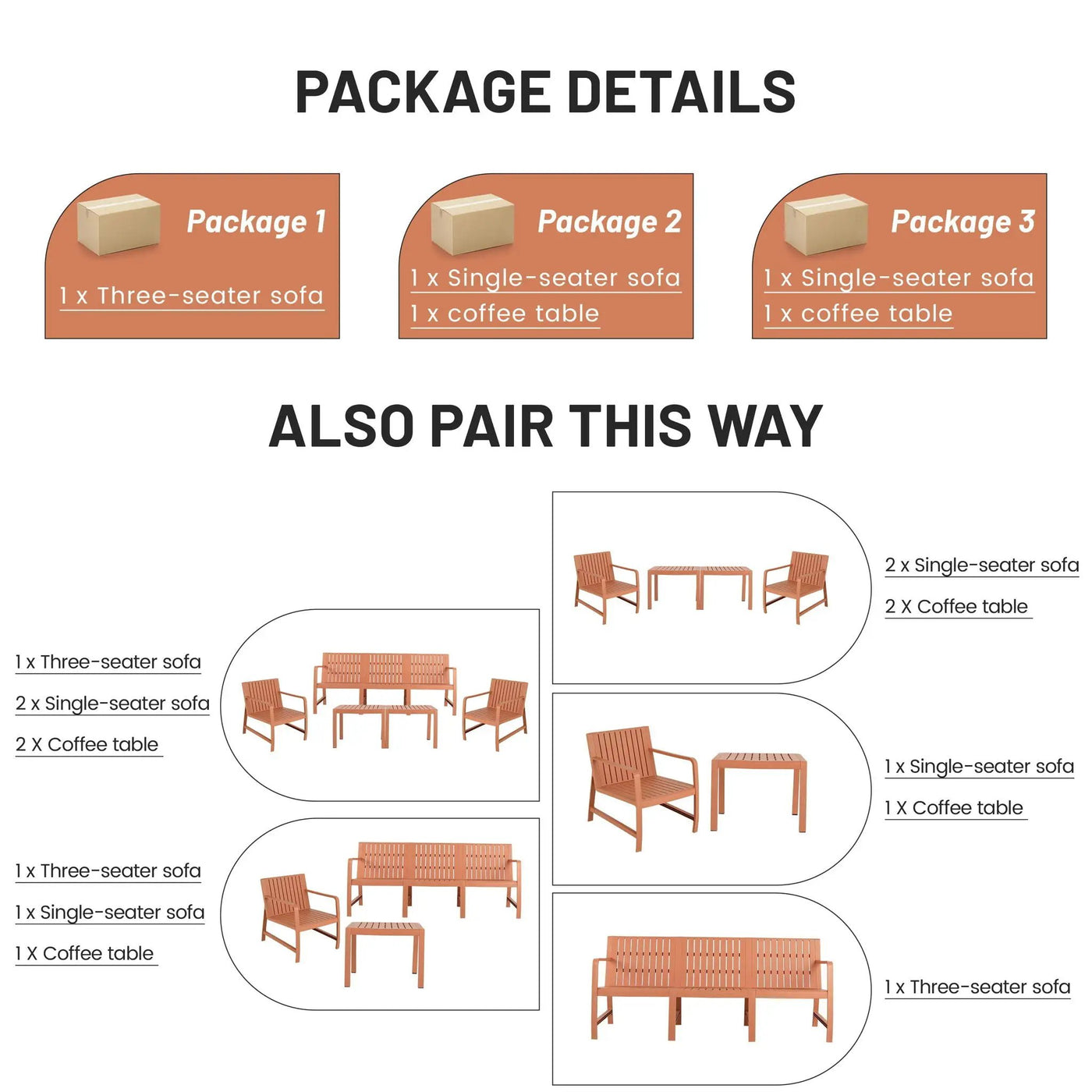 Furniture Set, Waterproof And Durable by HouseOfZazla