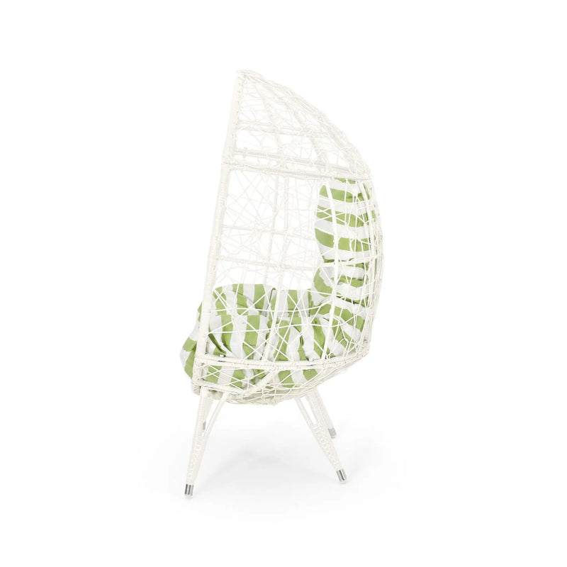 Cosmos - Round Hammered Iron Teardrop Chair by HouseOfZazla