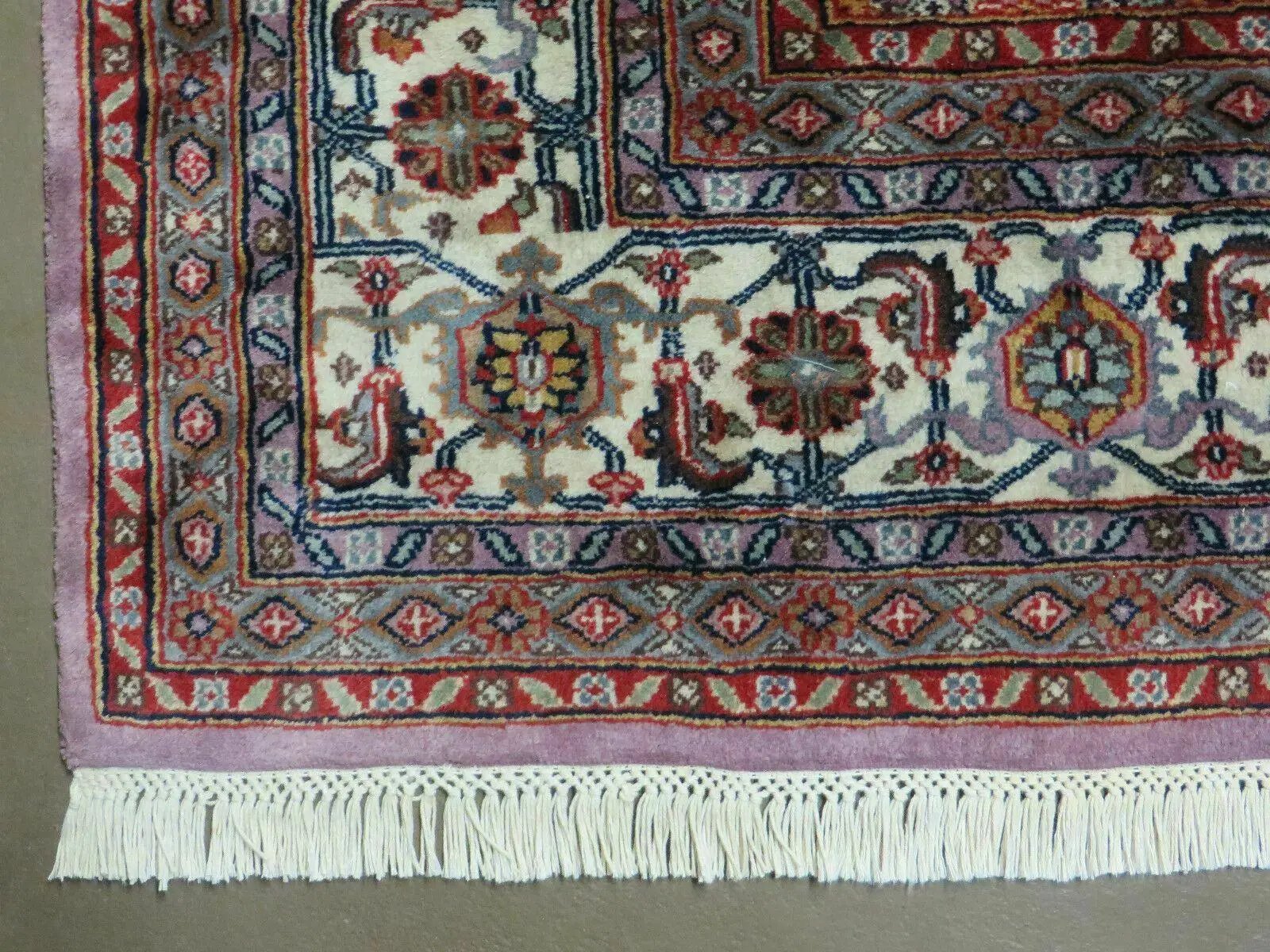 8' X 10' Vintage Fine Handmade India Wool Rug Hand Knotted Carpet Detailed Nice by Jewel Rugs