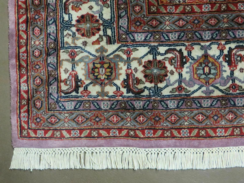 8' X 10' Vintage Fine Handmade India Wool Rug Hand Knotted Carpet Detailed Nice by Jewel Rugs