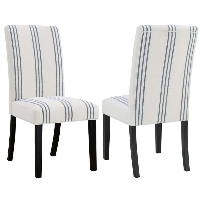Herran Upholstered Dining Side Chair Beige (Set of 2) by Unique Piece Furniture