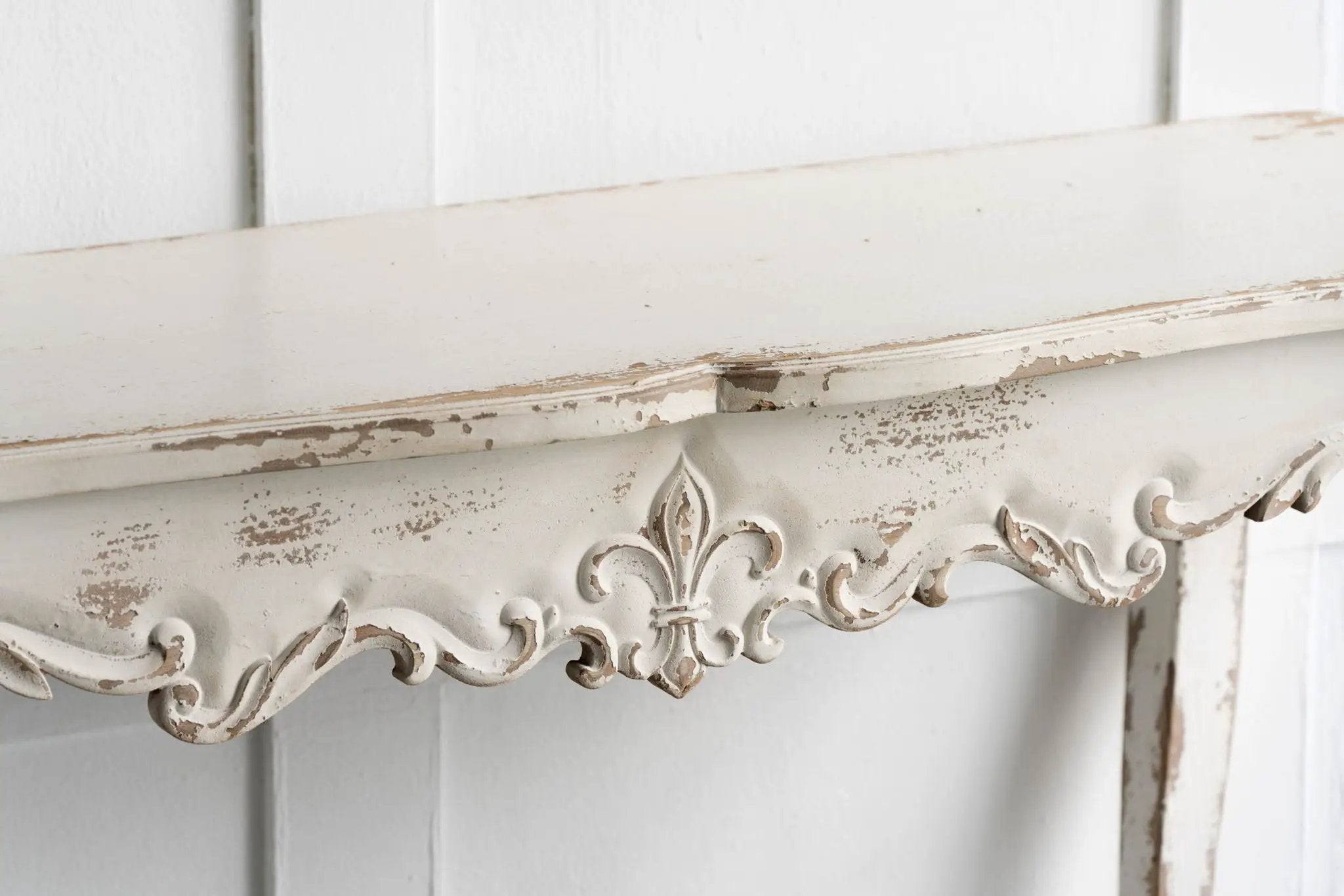 Slimline wash Console Table, For Hallway Living Room Bedroom - White Washed by HouseOfZazla