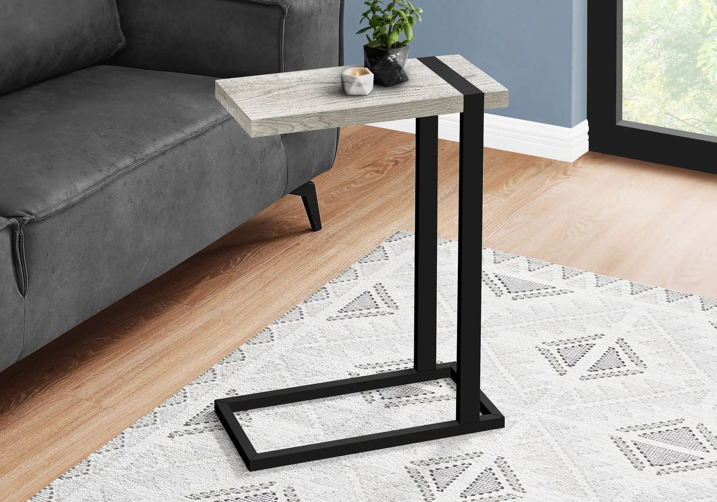 Accent Table, C - Shaped, Contemporary & Modern Stylish Design by Unique Piece Furniture