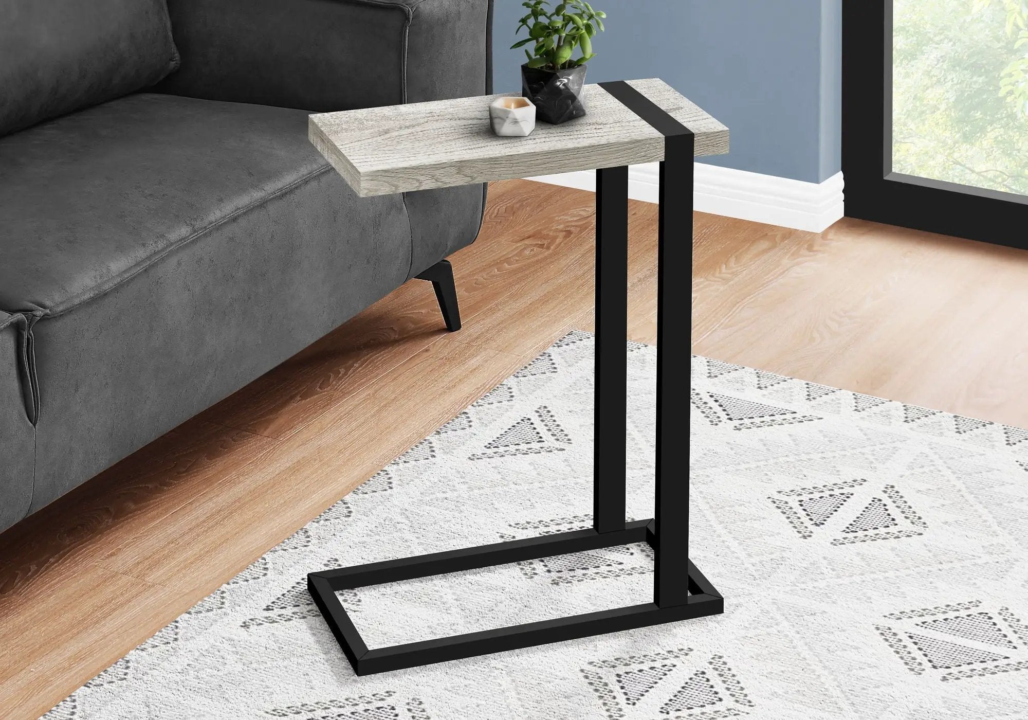 Accent Table, C - Shaped, Contemporary & Modern Stylish Design by Unique Piece Furniture