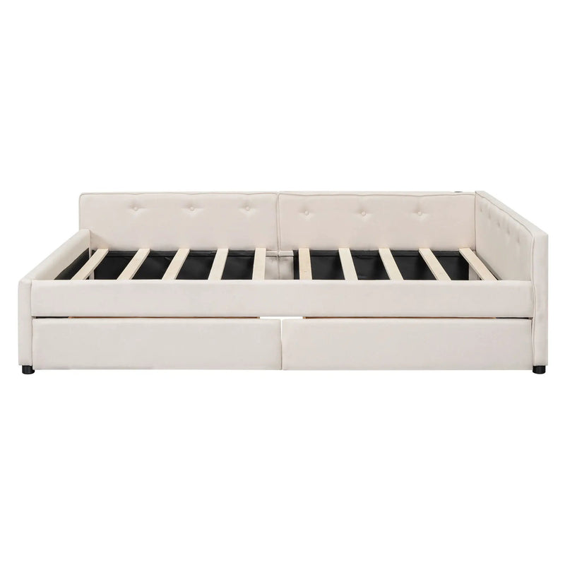 Platform Bed With USB Ports by HouseOfZazla