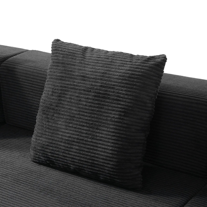 108" Modular Sectional Sofa with L-Shape Chaise by HouseOfZazla
