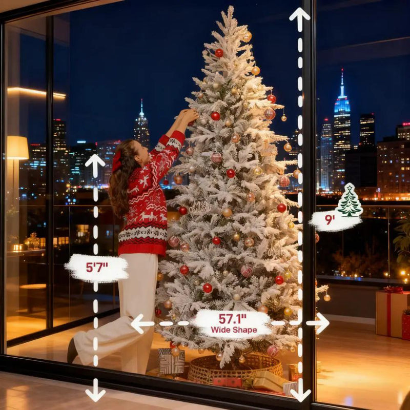 9 Ft Artificial Christmas Tree With Realistic Branches by HouseOfZazla