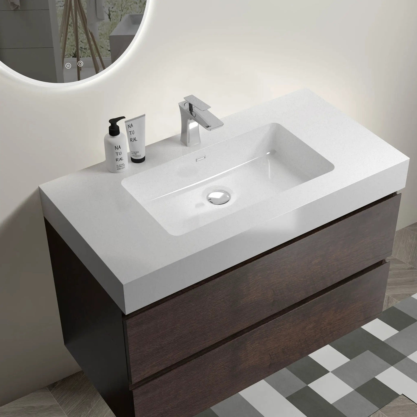 Alice Bathroom Vanity Wall Mounted With Sink by HouseOfZazla