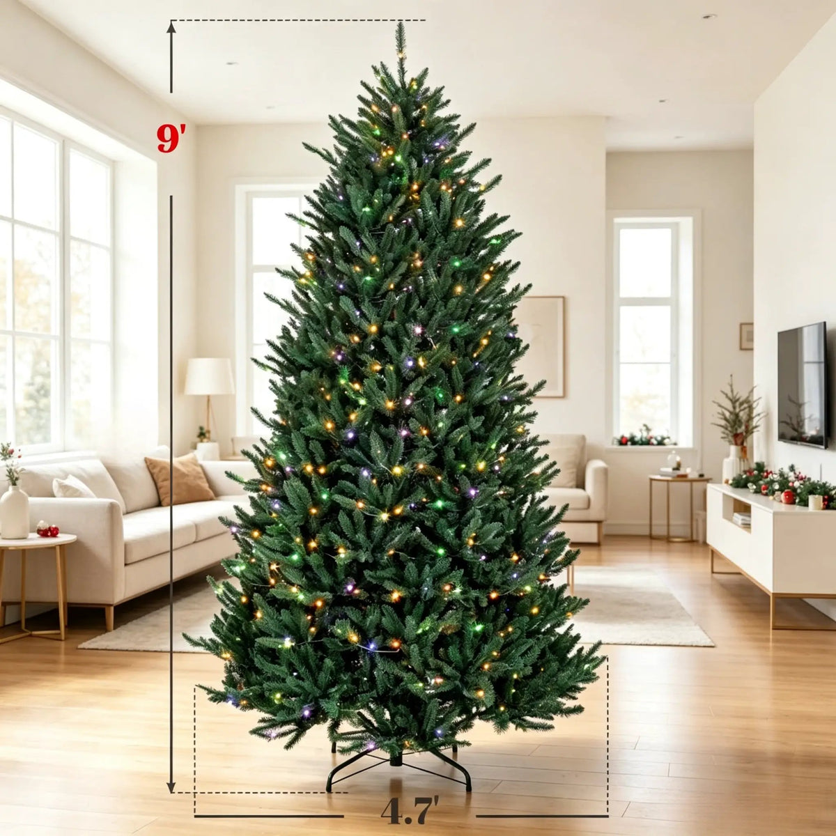 9 FT Prelit Colorado Christmas Tree, photo 2 of 9