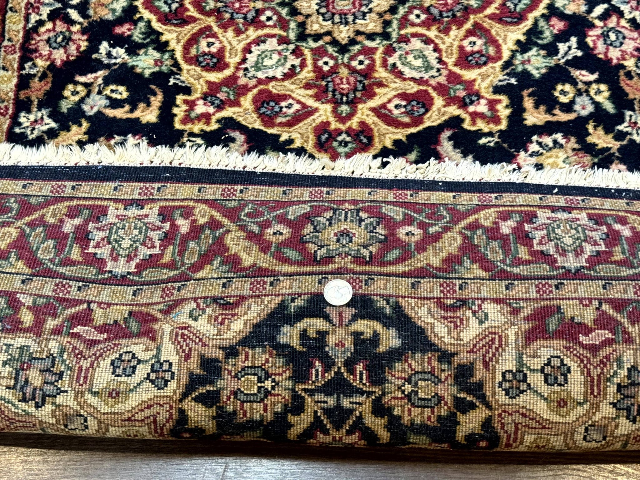 Pak Persian Sarouk Rug 3x5, Navy Blue and Red by Jewel Rugs