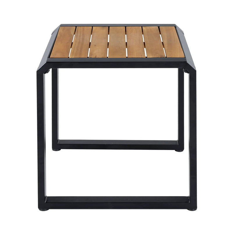 Outdoor Side Table with Teak Wood Top by HouseOfZazla