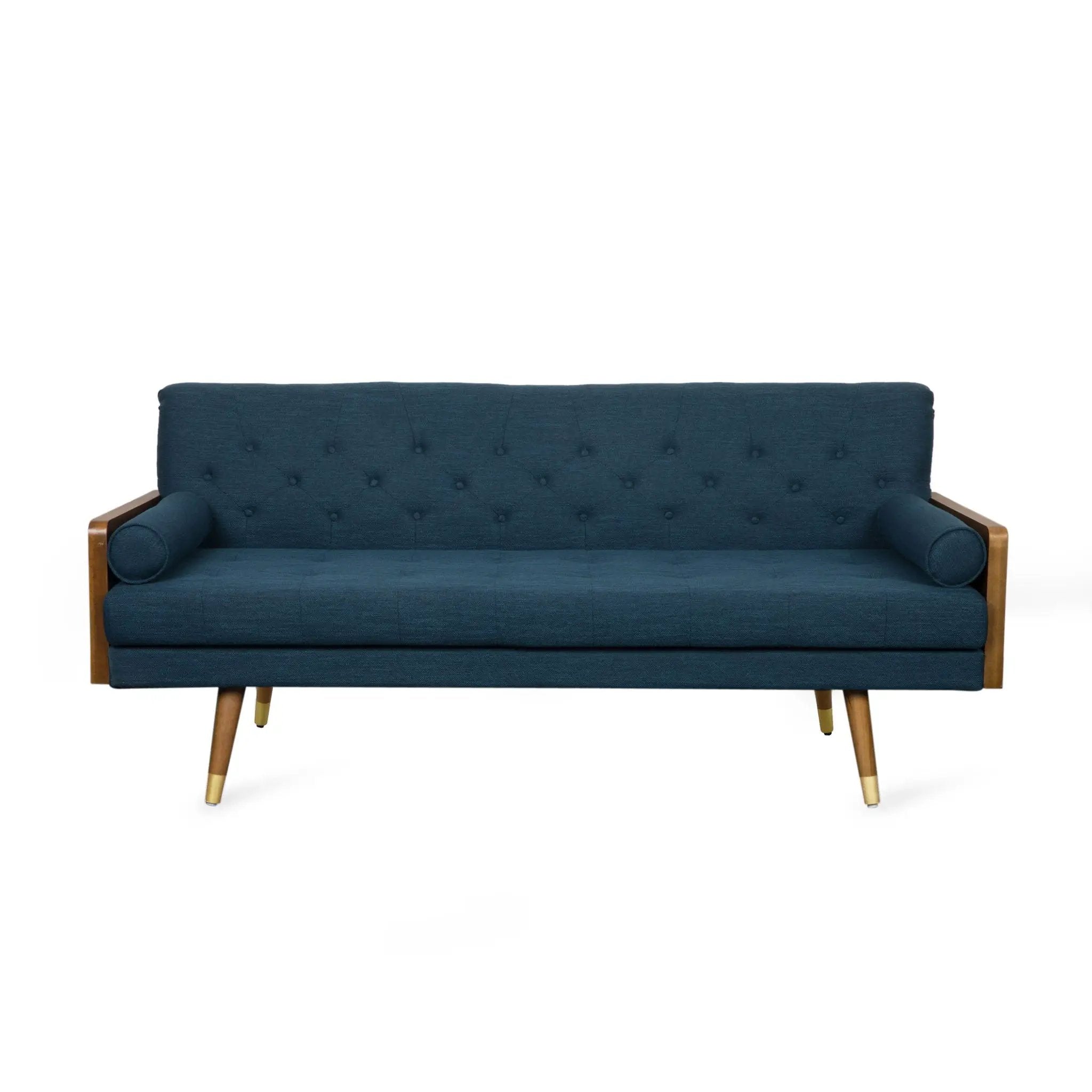 Aidan Mid Century Modern Tufted Fabric Sofa by HouseOfZazla
