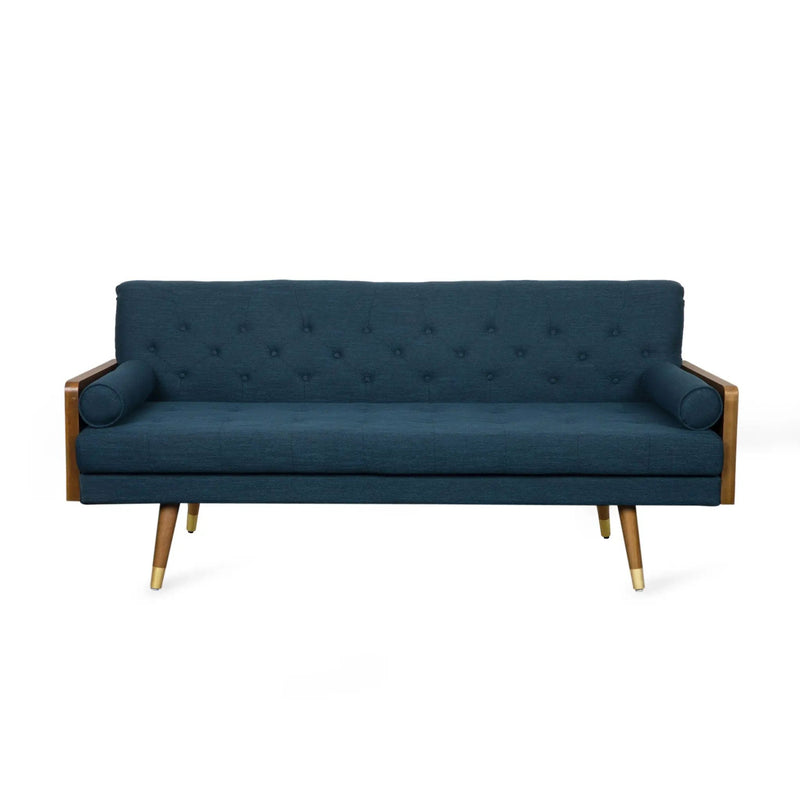 Aidan Mid Century Modern Tufted Fabric Sofa by HouseOfZazla