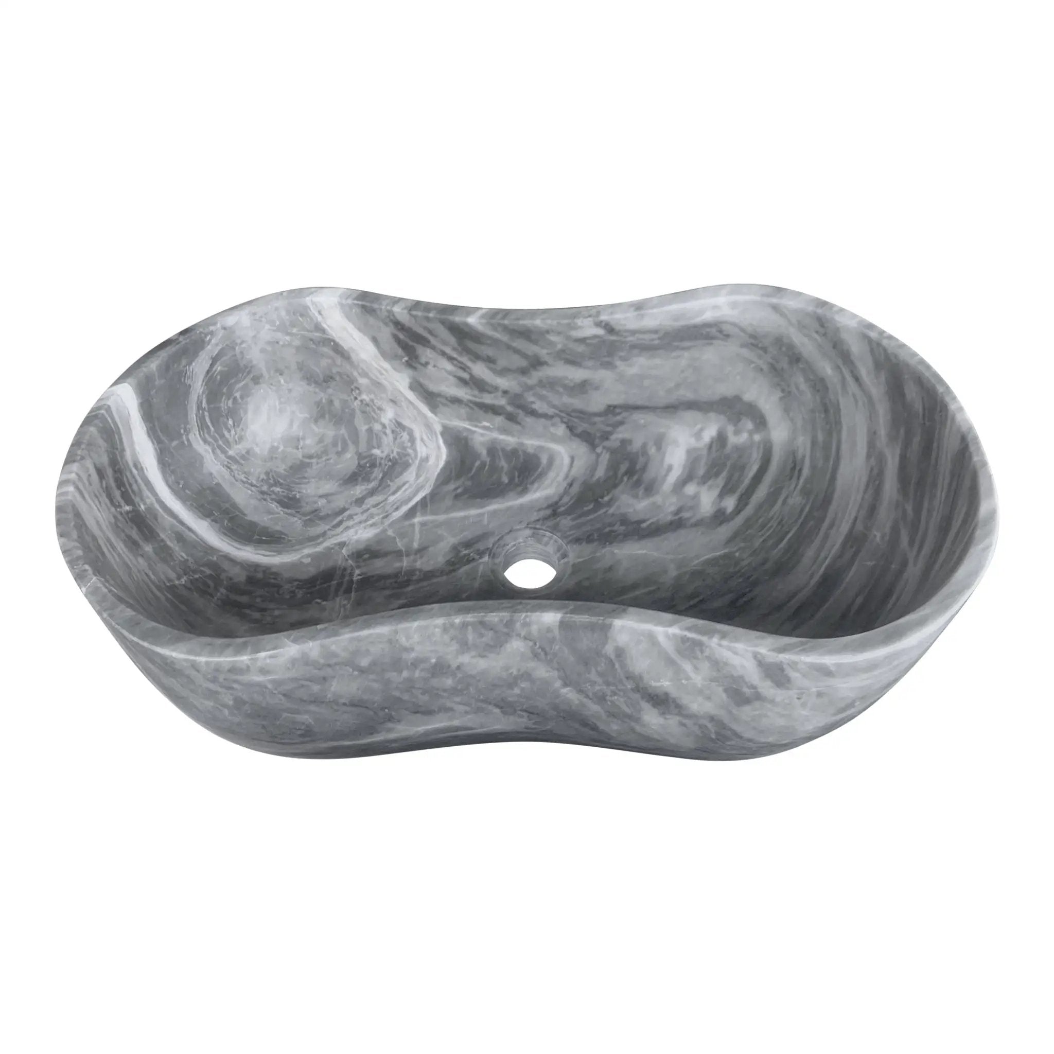 Bathroom Vessel Sink With Wavy Design by HouseOfZazla