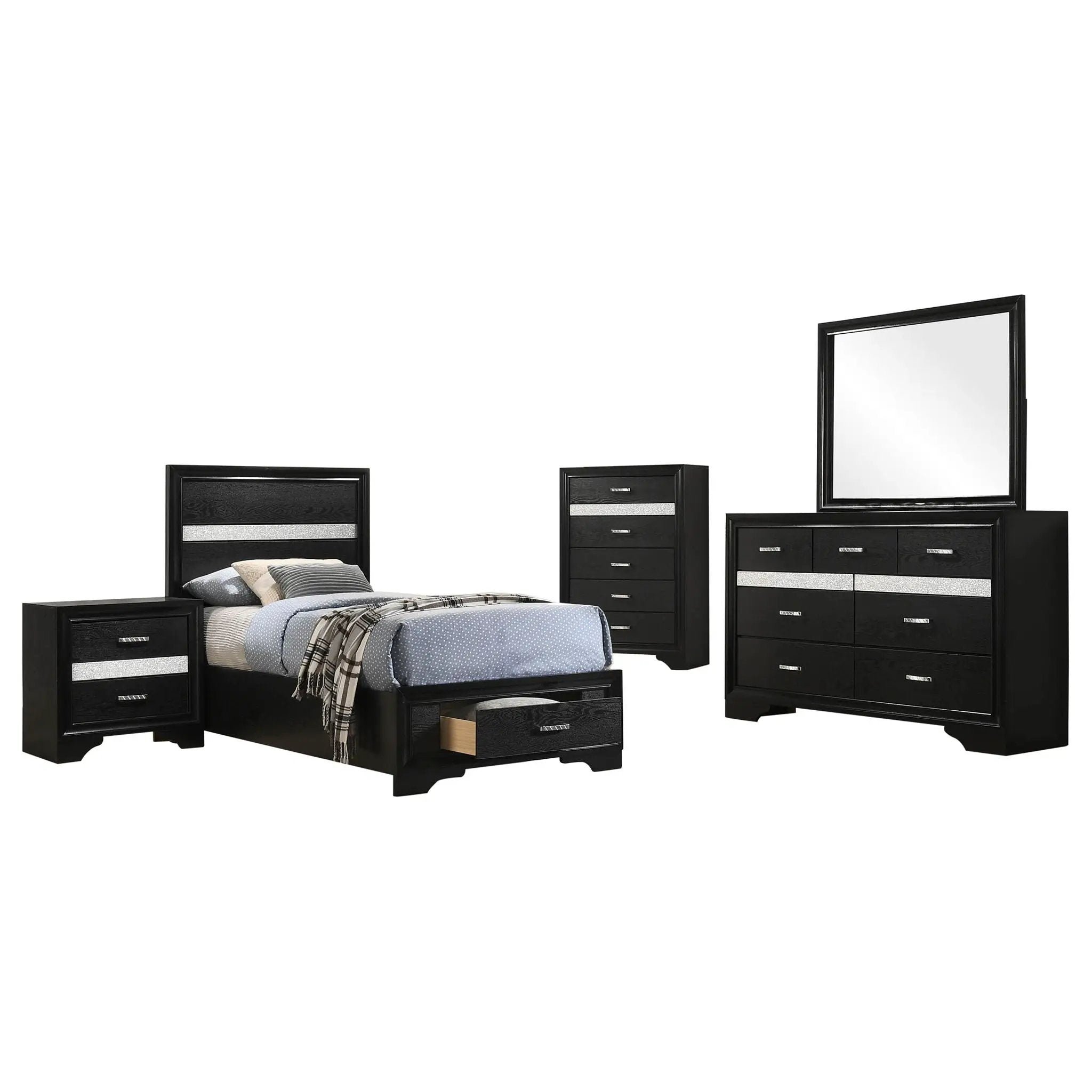 Annie - 5 Piece Bedroom Set by HouseOfZazla