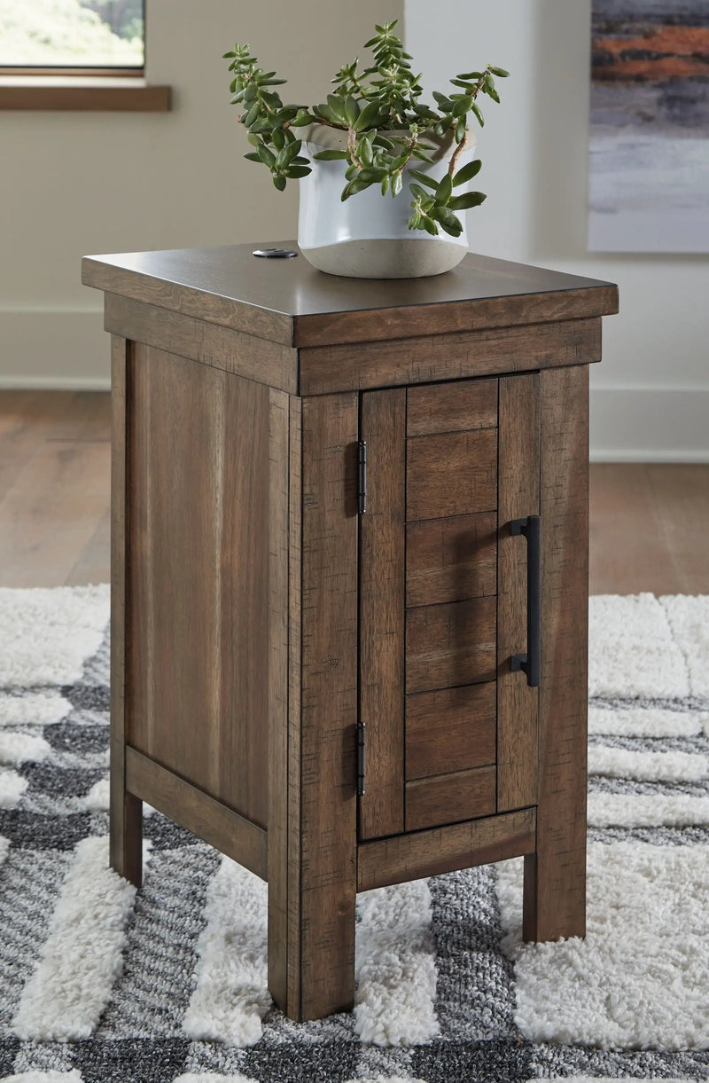 Moriville - Chair Side End Table - Grayish Brown by Unique Piece Furniture