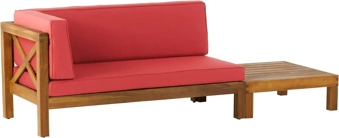 Brava X Back Corner Bench With Coffee Table by HouseOfZazla