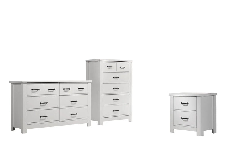 Cassini - 3 Piece Bedroom Set - White by Unique Piece Furniture