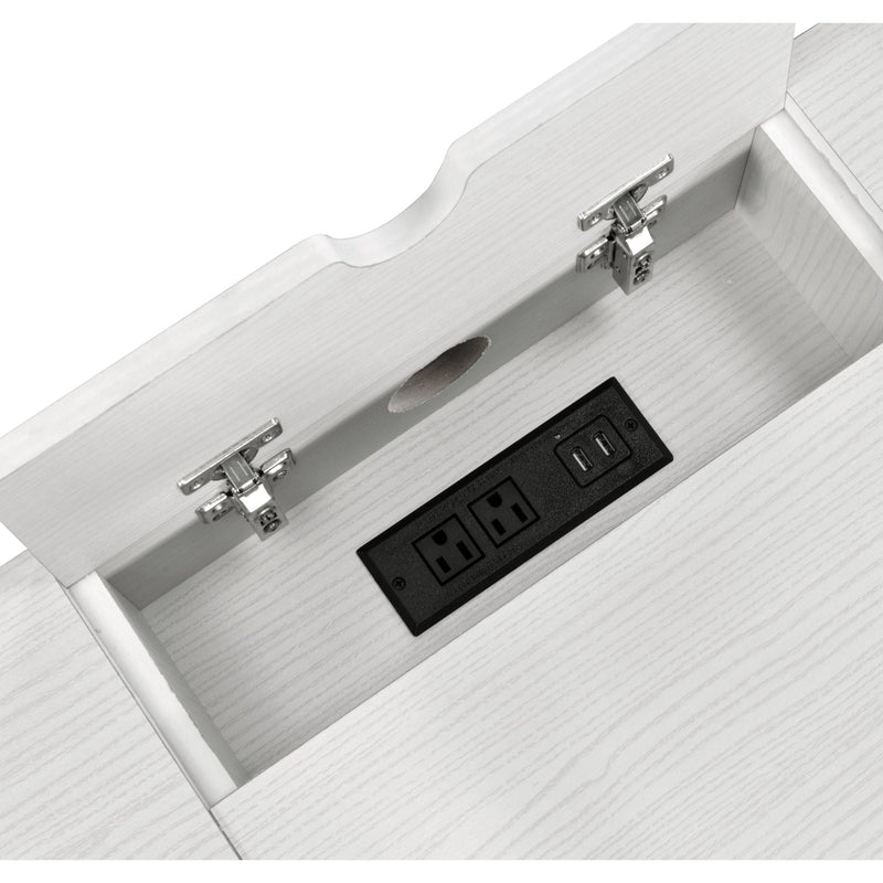 Verster - Writing Desk With USB - Black / Natural by HouseOfZazla