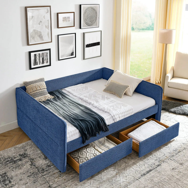 Upholstered Daybed & 2 Drawers by Unique Piece Furniture