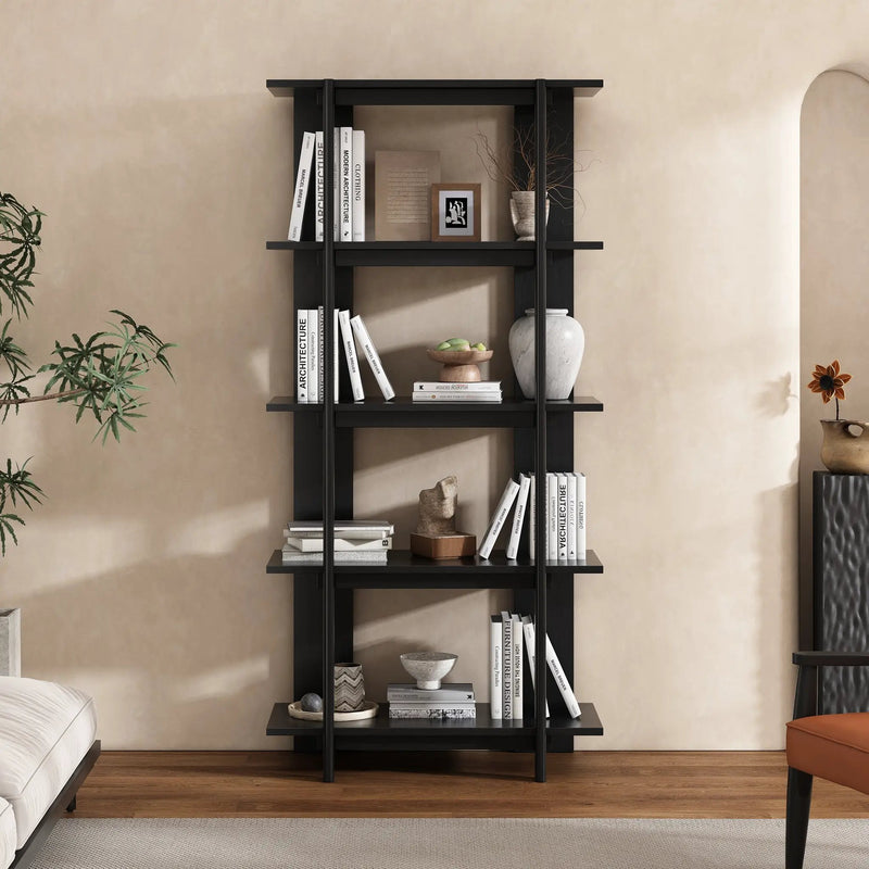 4-Tier Wooden Open Bookcase by HouseOfZazla