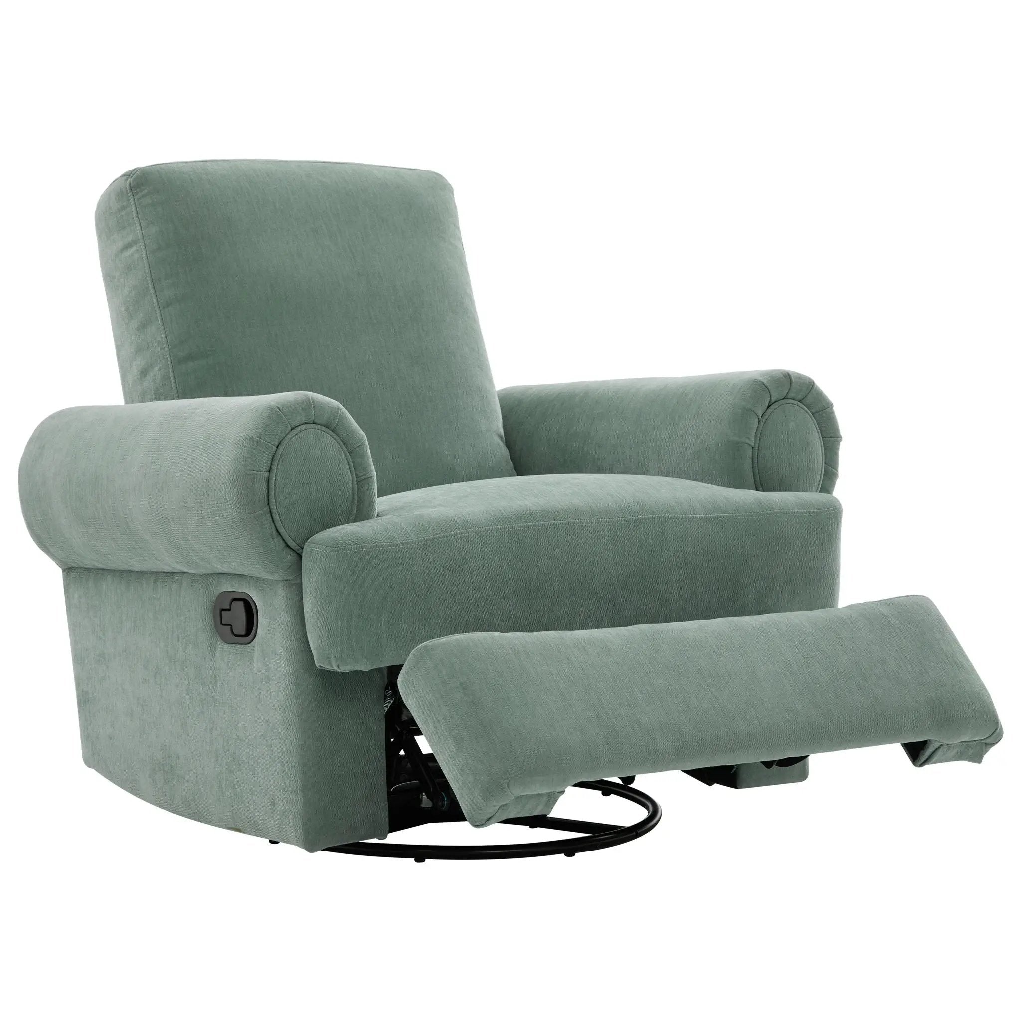 Manual Swivel Recliner Rocker Chair With Adjustable Backrest by Unique Piece Furniture