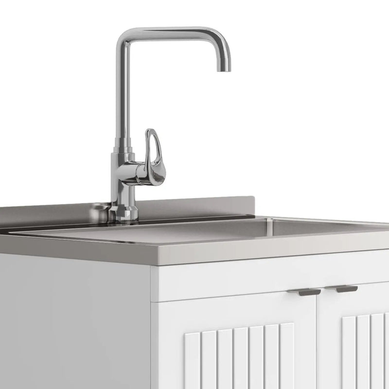 Murphy - Laundry Cabinet & Faucet And Stainless Steel Sink by HouseOfZazla