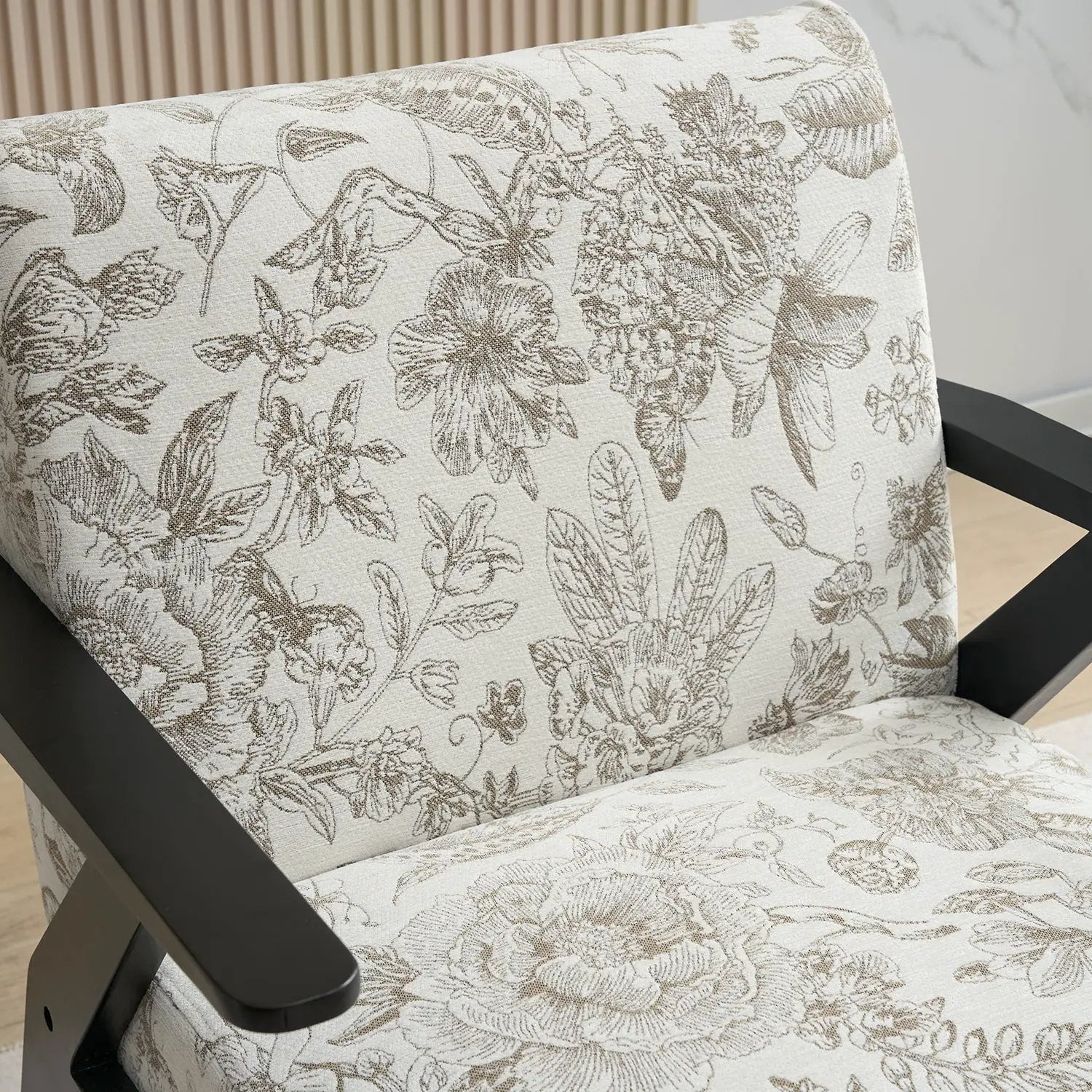 Mid-Century Modern Lounge Armchair - Seat Cushion (Beige + Grey) by HouseOfZazla