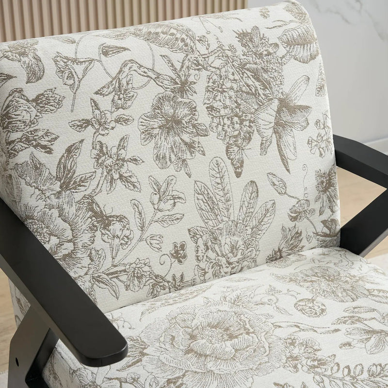 Mid-Century Modern Lounge Armchair - Seat Cushion (Beige + Grey) by HouseOfZazla