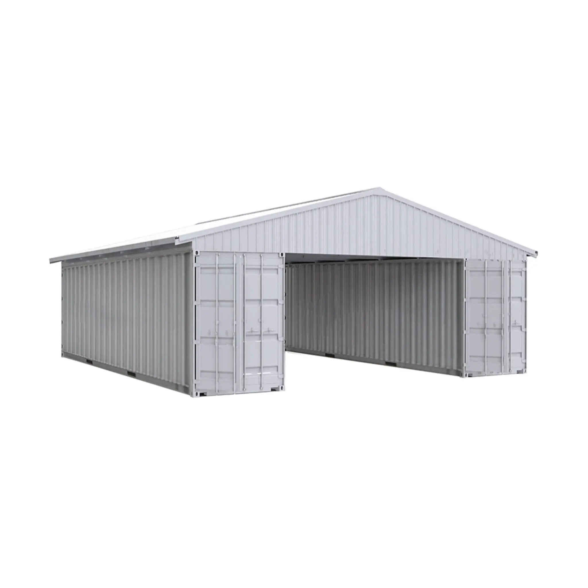 [36X40FT] Alora Heavy-Duty Weather-Resistant Galvanized Steel Container Roof Kit [No Containers] (SAK37491) by SAKSBY WHOLESALE