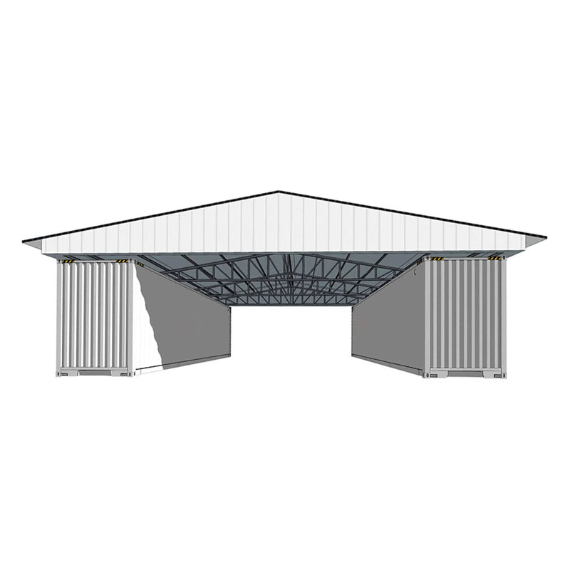 [36X40FT] Alora Heavy-Duty Weather-Resistant Galvanized Steel Container Roof Kit [No Containers] (SAK37491) by SAKSBY WHOLESALE