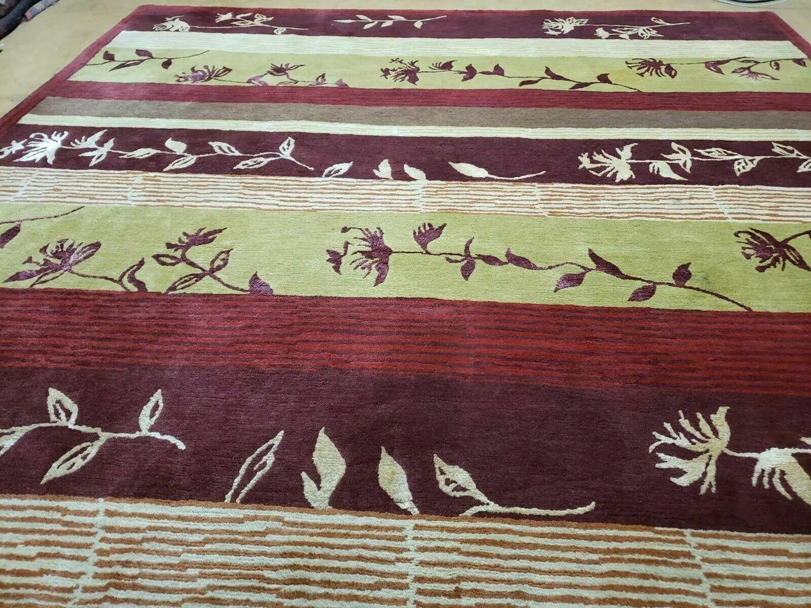 8' X 11' Tibetan Nepal Art Deco Hand Knotted Wool Rug Modern Contemporary Nice by Jewel Rugs