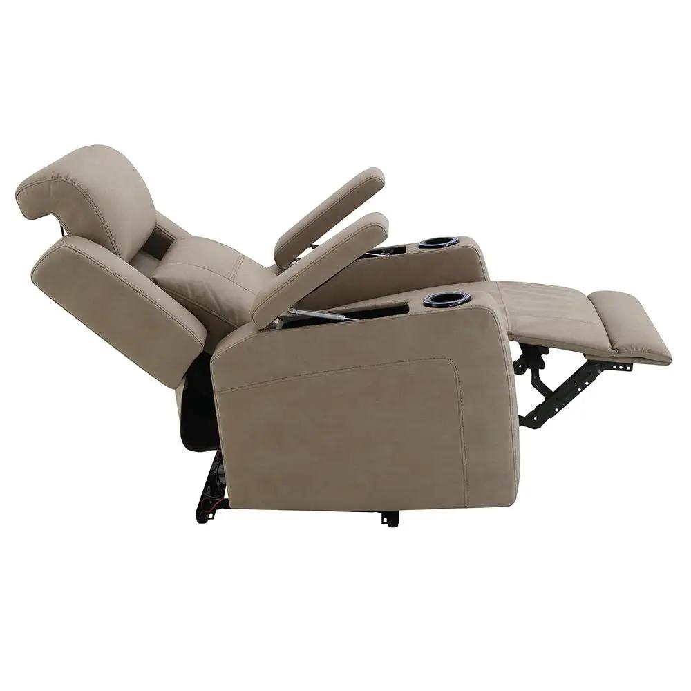 Lugo - Power Motion Recliner With Cup Holder - Camel by Unique Piece Furniture