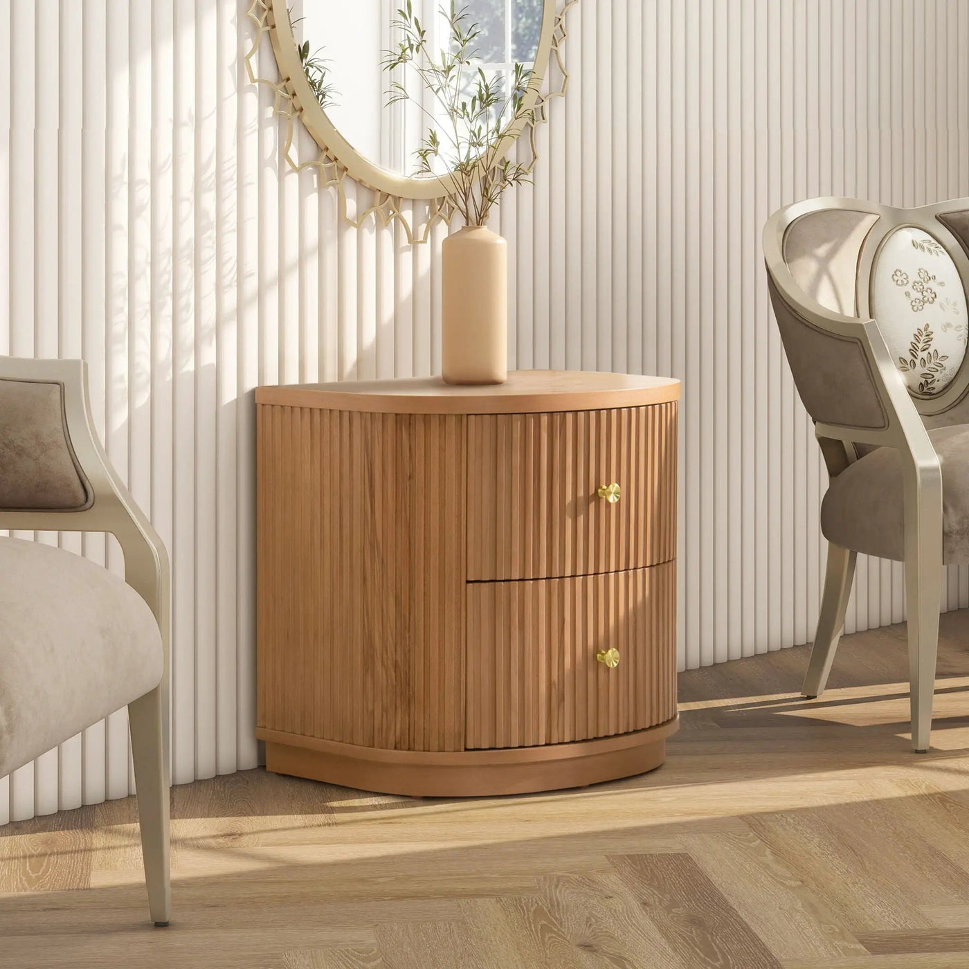Valentine - 2 Drawer Storage Side Table by HouseOfZazla