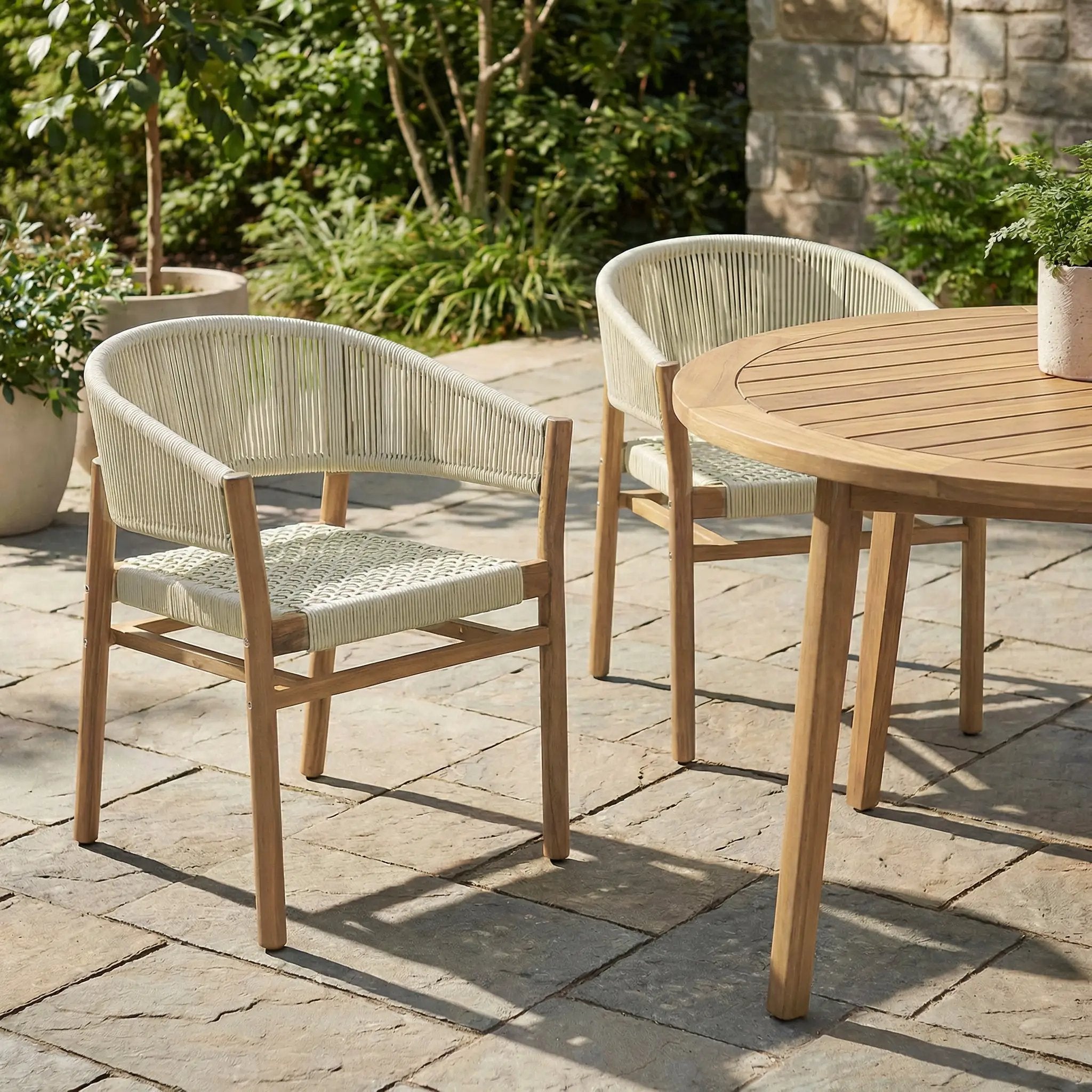 Outdoor Accent Chair Set - 2 Person Seating Group by HouseOfZazla