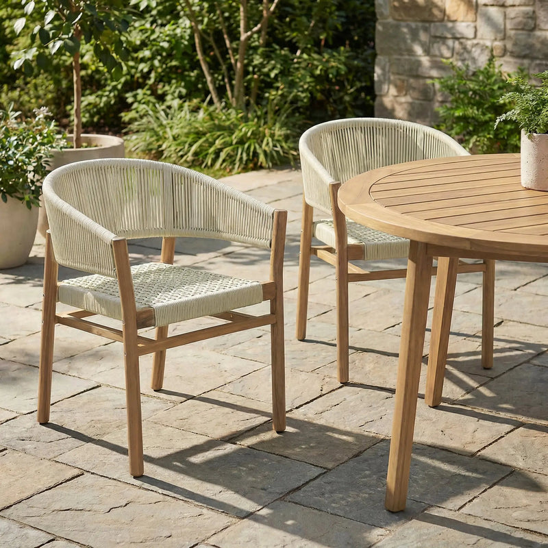 Outdoor Accent Chair Set - 2 Person Seating Group by HouseOfZazla