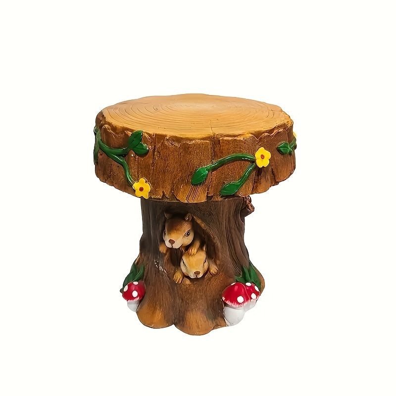 12.6" Resin Squirrel Garden Chair by HouseOfZazla