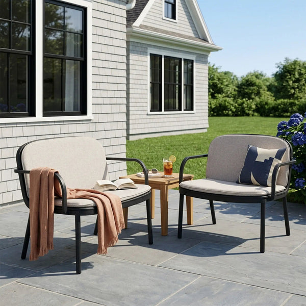 Luna Outdoor Club Chair Set of 2