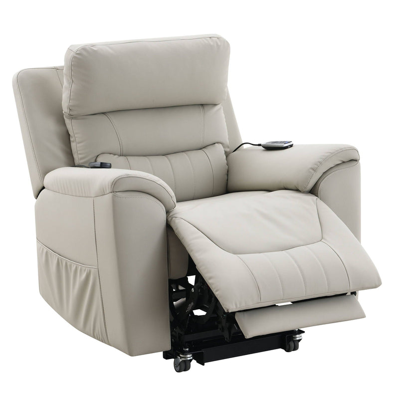 Marsha - Power Recliner With Lift & Massage - Light Gray by HouseOfZazla