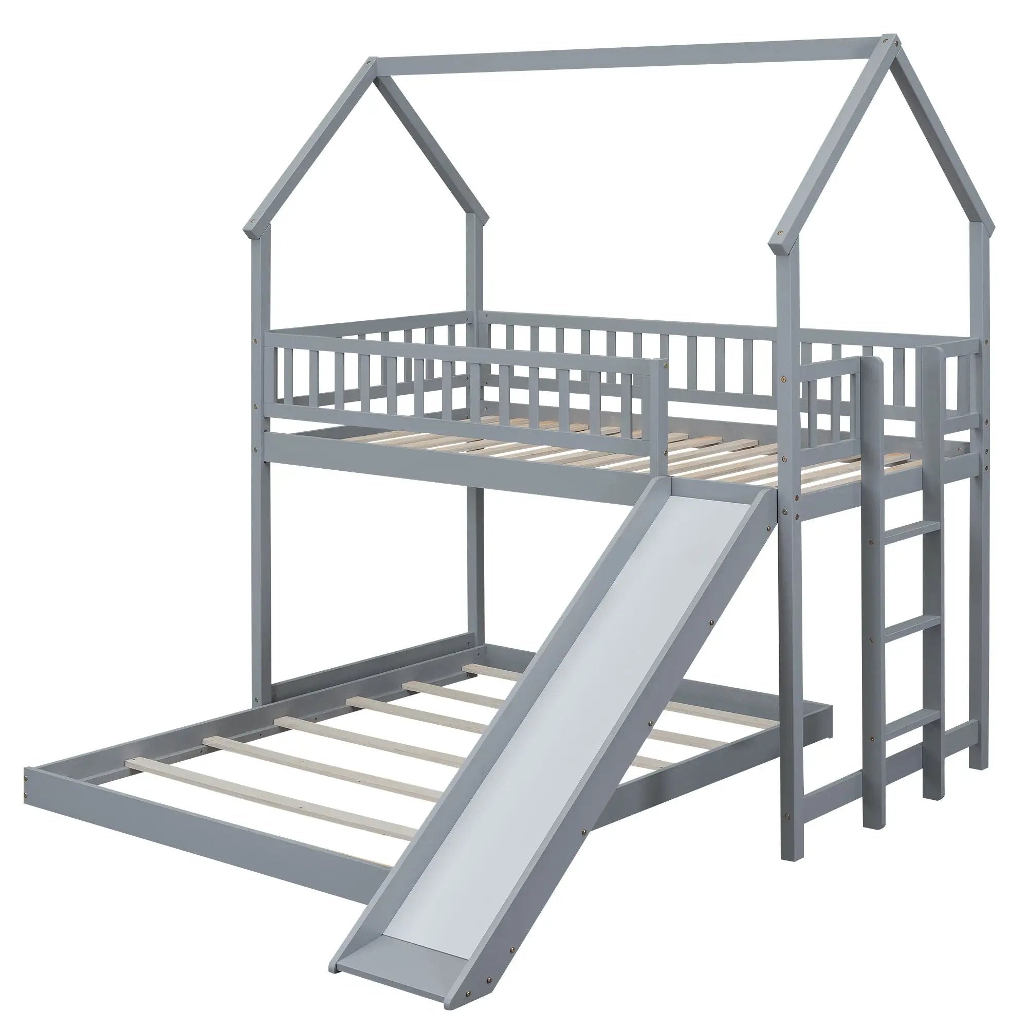 House Bunk Bed With Slide And Built In Ladder by Unique Piece Furniture