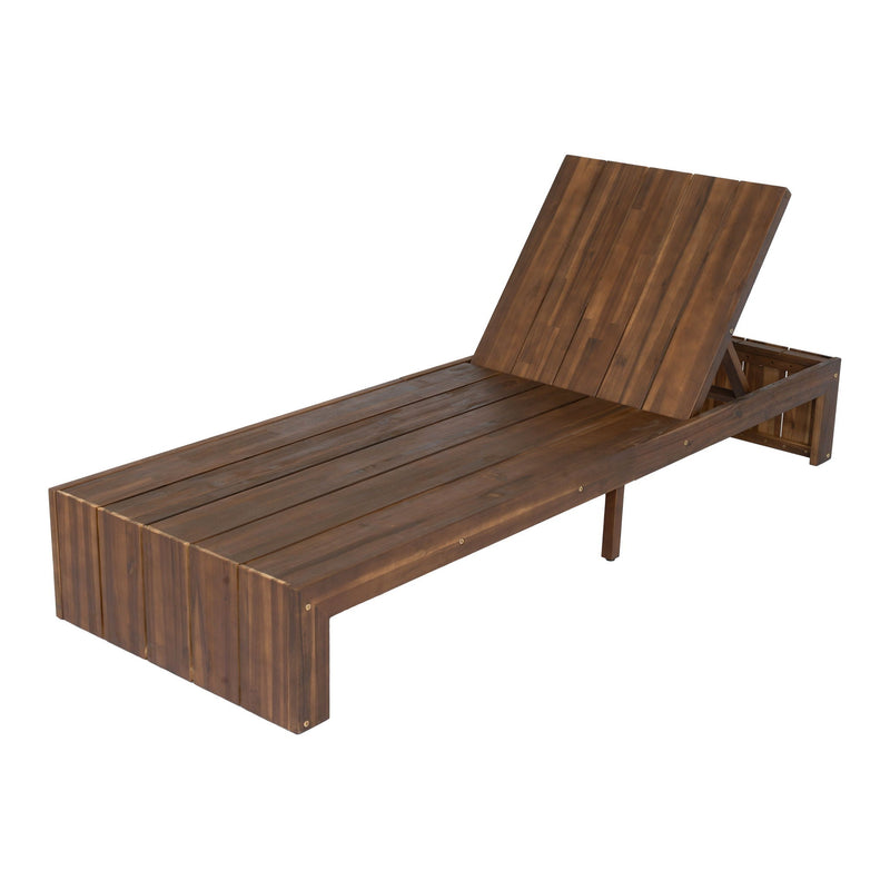 Adjustable Outdoor Chaise Lounge Patio Recliner With Removable Cushion by HouseOfZazla